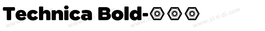 Technica Bold字体转换